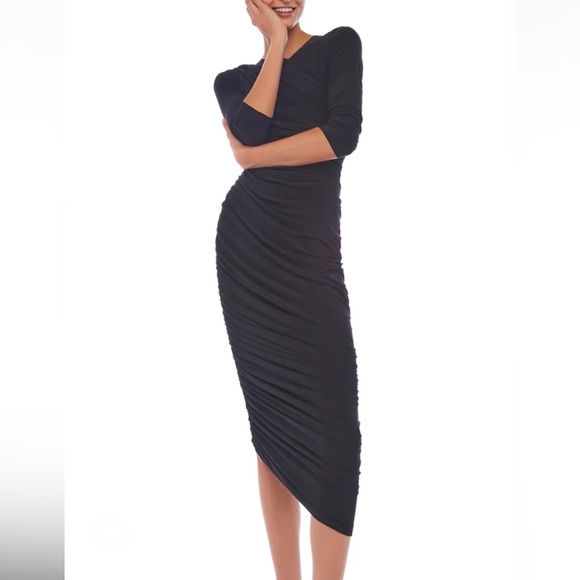 BNWT NORMA KAMALI LONG SLEEVE DIANA GOWN - Picture 2 of 13